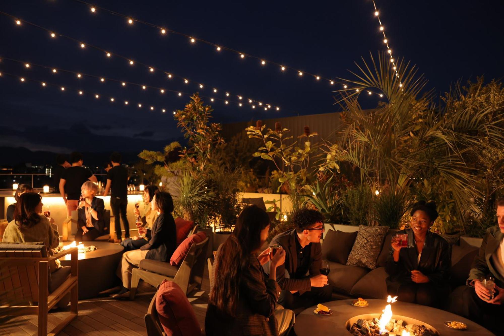 Nohga Hotel Kiyomizu Κιότο Εξωτερικό φωτογραφία The Standard Hollywood's rooftop at night